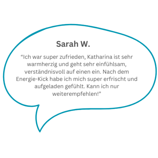 Kundenstimme Sarah W.